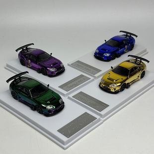 LMLF 1:64 丰田速霸Supra A80 Z 宽体改装电镀色仿真合金汽车模型