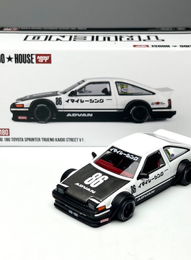 Kaido House x MINIGT 1:64 丰田 AE86 改装版 合金汽车车模 #180