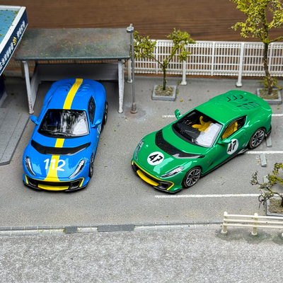 富美164跃马812C合金车模