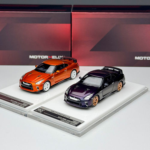 MOTORHELIX MH 1:64 日产 GTR GT-R R35 2021合金汽车模型 可开盖