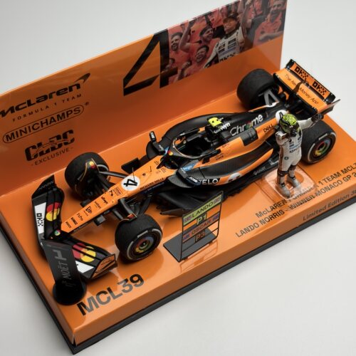 迷你切Minichamps 1:43 迈凯伦 MCL39 2025摩纳哥冠军 树脂车模