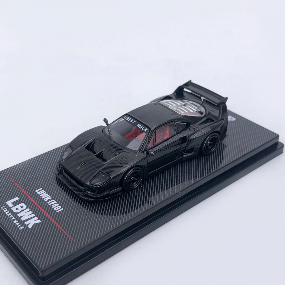 INNO Model1:64 LBWK F40 Full Carbon 全碳纤维纹 合金车模收藏 玩具/童车/益智/积木/模型 合金车/玩具仿真车/收藏车模 原图主图