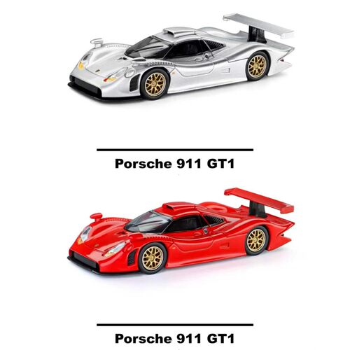 TH Trends Hobby 1:64 保时捷911 GT1 1998 合金汽车模型