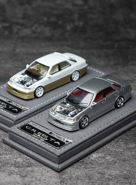 MORTAL 1:64 基先达CRESTA 银色和白色 合金汽车模型