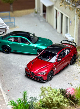 MOTOR GALLERY 1:64 阿尔法罗密欧GTAM 合金汽车模型 车厂授权