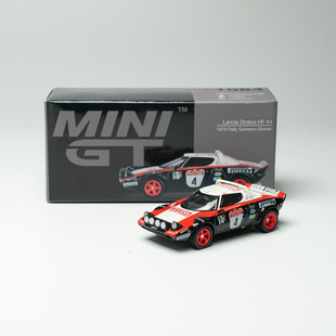 MINIGT 1:64 #1084蓝旗亚Stratos HF Winner合金4号 合金汽车模型