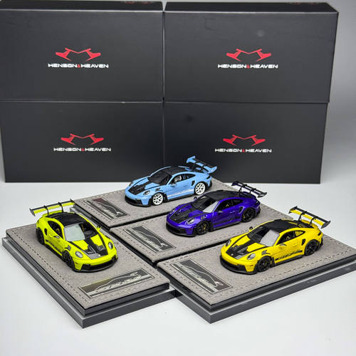 HH Model 1:64 保时捷PORSCHE 992.1 GT3 RS 小黄鸭树脂汽车模型