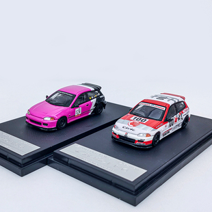 spoon出光街头版 EG6 64本田思域civic 仿真合金汽车模型收藏