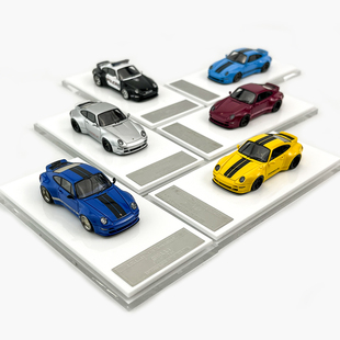M64X 1:64 Gnuther Werks 保时捷911 400R 树脂汽车模型 收藏摆件