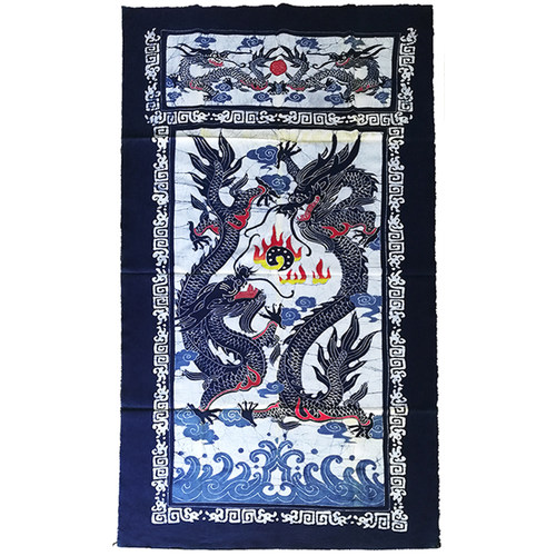 特价云南部落精品手工蜡染壁画桌布民族特色竖幅装饰中国隔断门帘