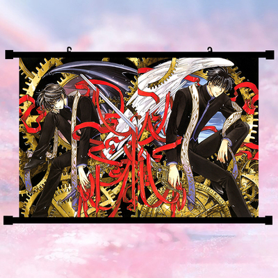 x战记日本动漫周边海报古风帅哥卧室墙画定制个人自画像挂画现货