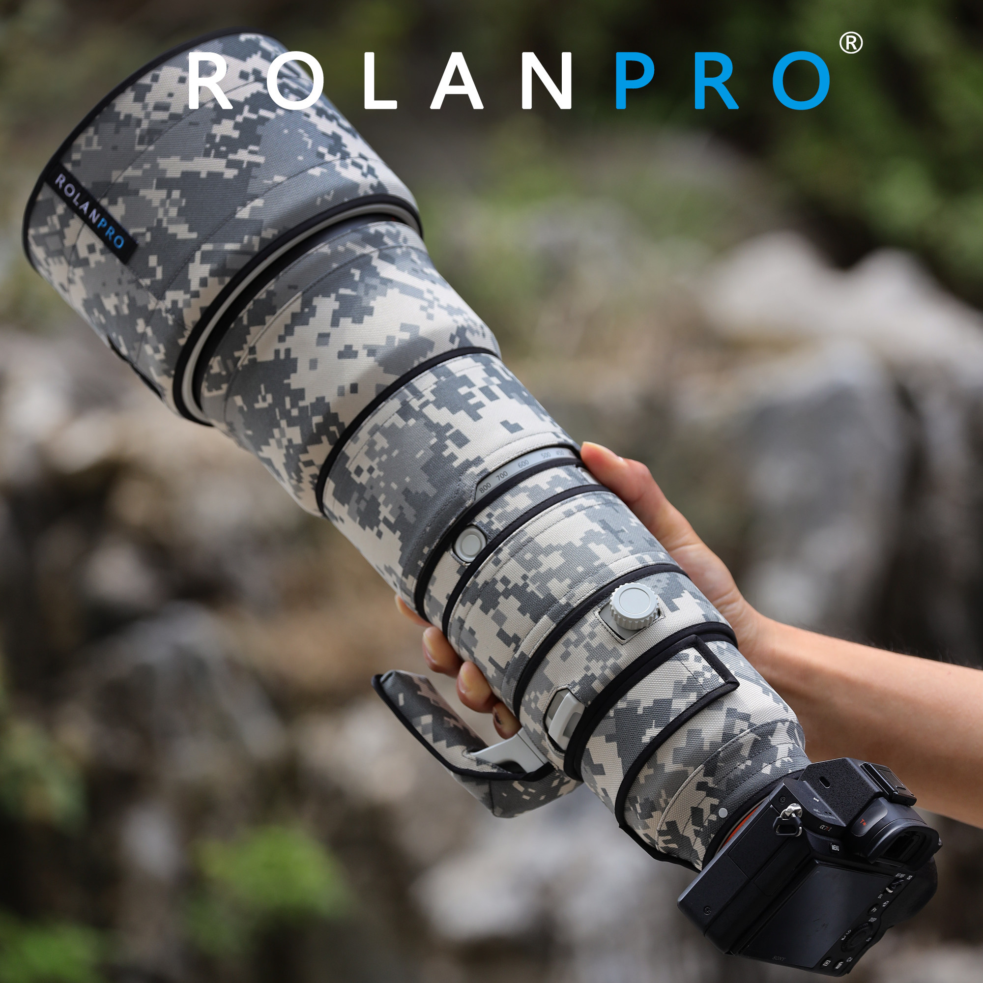 适用于索尼400-800mm F6.3-8 G OSS镜头色斑迷彩炮衣 若兰炮衣
