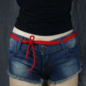 手工编织本命年红腰带加宽加长中老年红绳腰链裤 带男女腰绳不褪色