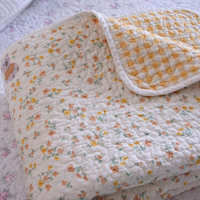 全棉斜纹绗缝被四季双面用绗缝被