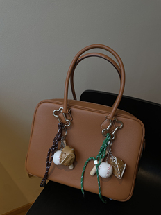 ins博主同款适用miumiu保龄球包挂网红包包挂件包扣复古绳子彩色