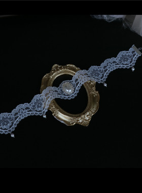 宽边宫廷复古原创手工项圈锁骨链