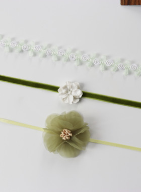 拍三免一清新手作花朵少女感项链
