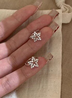 S925银针满天星耳圈女2026新款爆款小众设计高级感精致小巧耳环