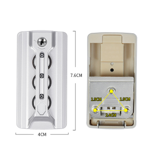 锁替换 01锁扣铝框箱扣锁适用旅行箱AMSY密码 S102 行李箱锁配件A