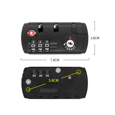 S110#行李箱锁配件PKE密码锁 旅行箱包锁拉杆箱拉链锁皮箱塑适用