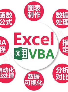 帮忙excel表格代做制作图表vba宏定制设计函数据处理统计分析整理