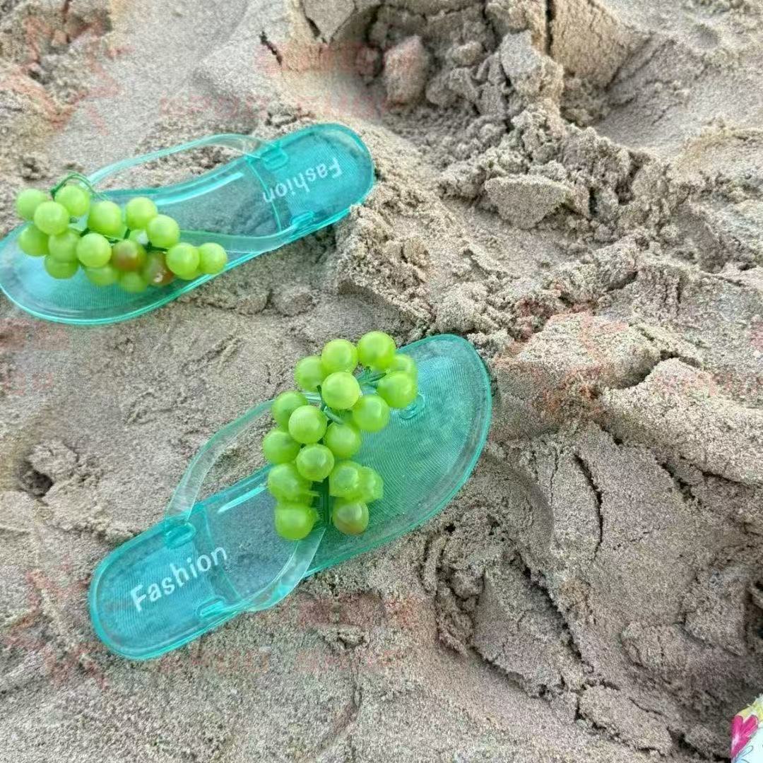 可爱仿真水果夏日夹趾凉拖