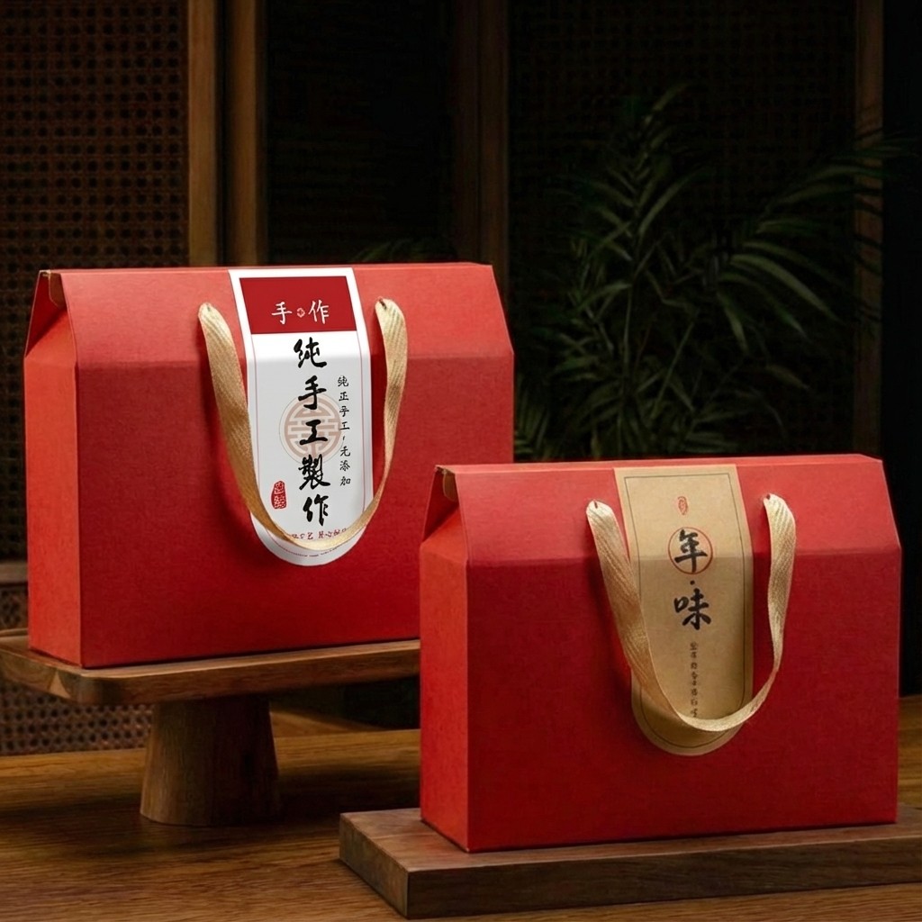 家乡礼盒空盒高档包装盒手提新年春节送礼腊味熟食礼品盒定制logo,包装,礼品盒,淘宝优惠券,粉丝福利购,淘宝优惠卷