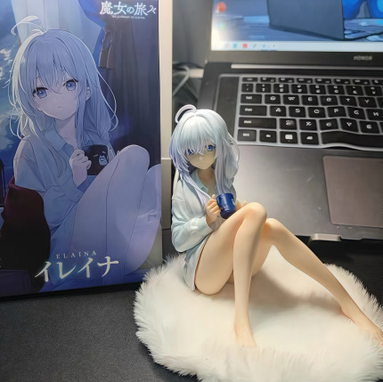 High-Quality Version of the Witch's Journey Sitting Posture Irena Figure Anime Two-Dimensional Beautiful Girl Model Ornament Gift