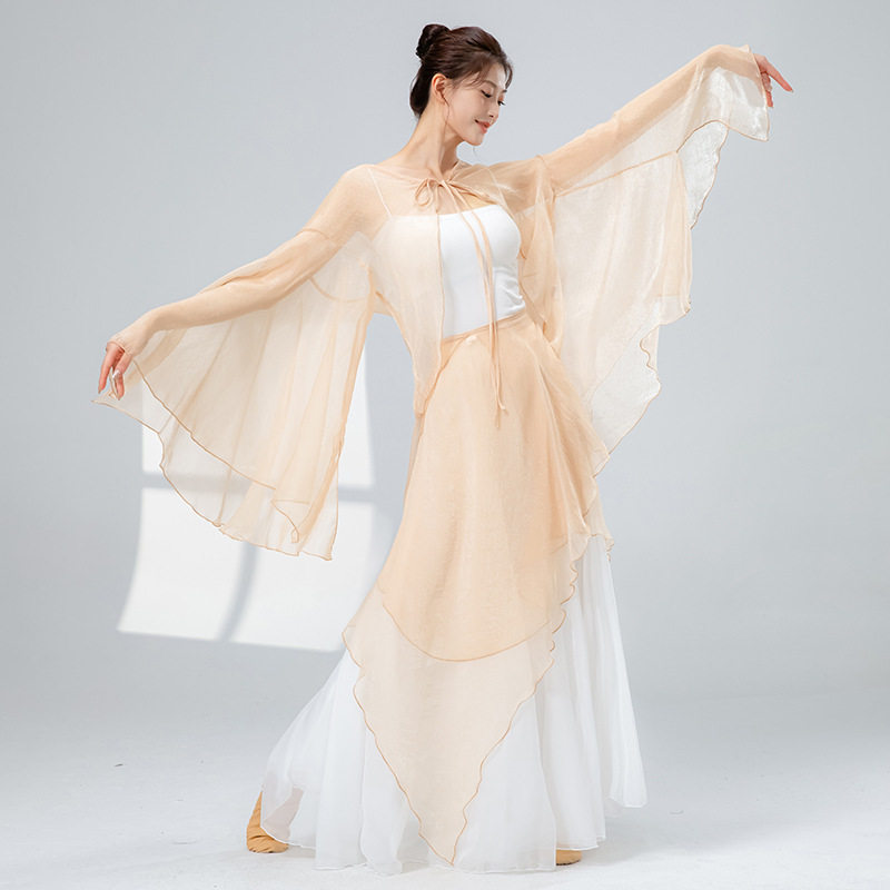 古典舞飘逸开衫上衣演出舞台服装