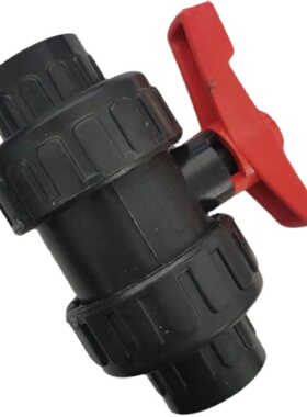 PVC球阀3/4双由令DN50活接美标日标SCH80英制U-PVC开关手动DN20