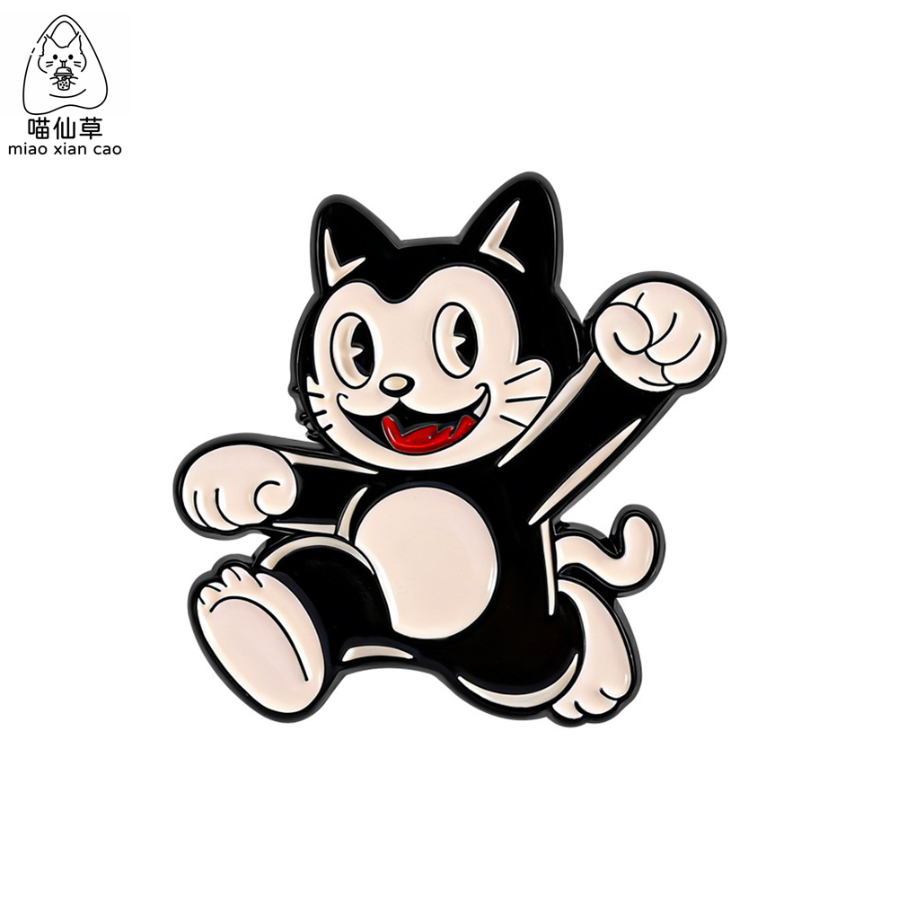卡通黑色猫咪动画风金属徽章胸针配饰动漫小猫出发胸章衣服装饰品,饰品/流行首饰/时尚饰品新,胸针,淘宝优惠券,粉丝福利购,淘宝优惠卷