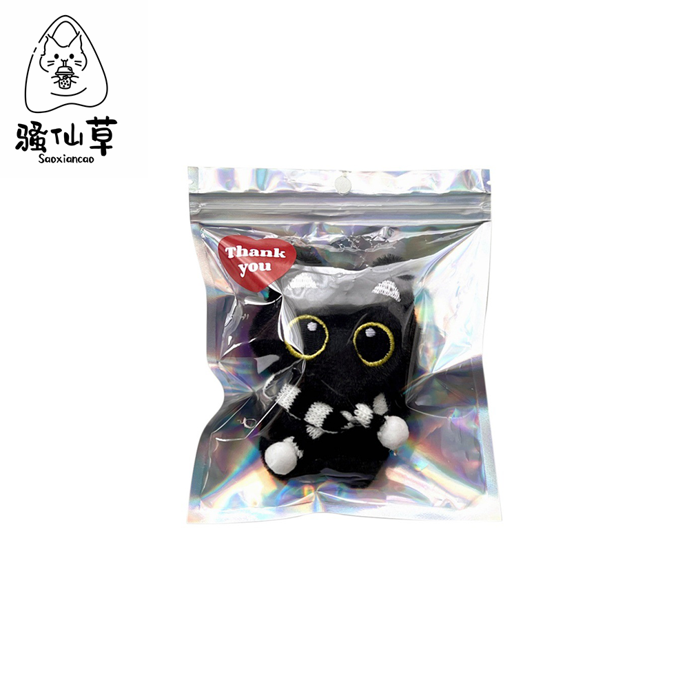 可爱猫咪毛绒玩偶挂链装饰