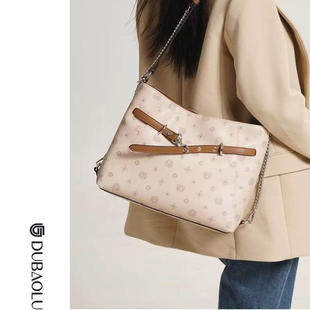 都宝路一包三背复古质感气质印花百搭多功能托特包日常通勤双肩包