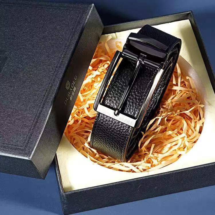 都宝路男针扣牛皮合金
