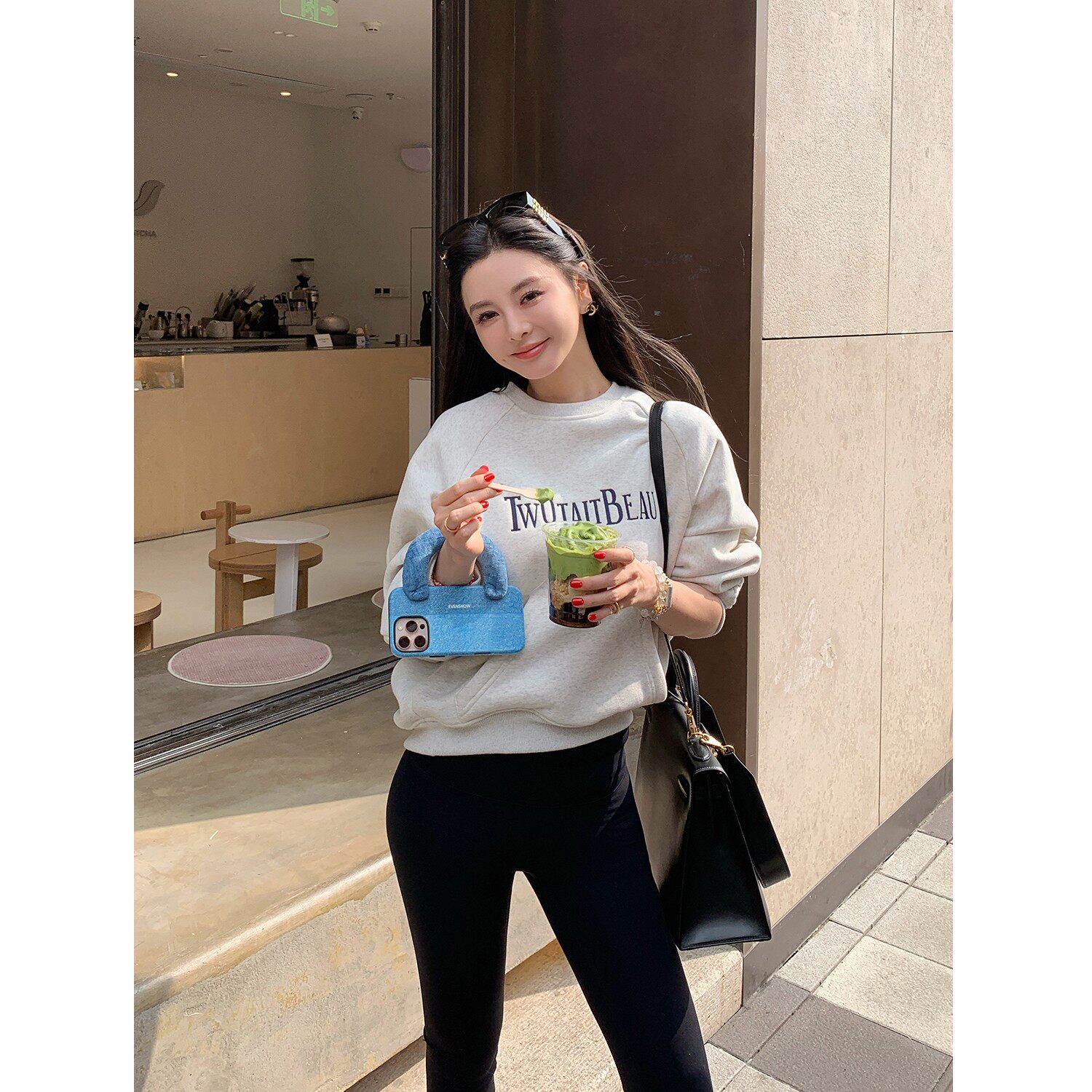 11/11 10AM徐琳「松弛周日」私服设计款袋鼠兜加厚舒棉绒宽松卫衣