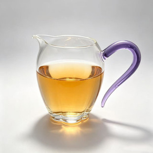 豁然公杯手工高颜值公道杯海高硼硅耐热玻璃匀杯分茶器茶具仙女级