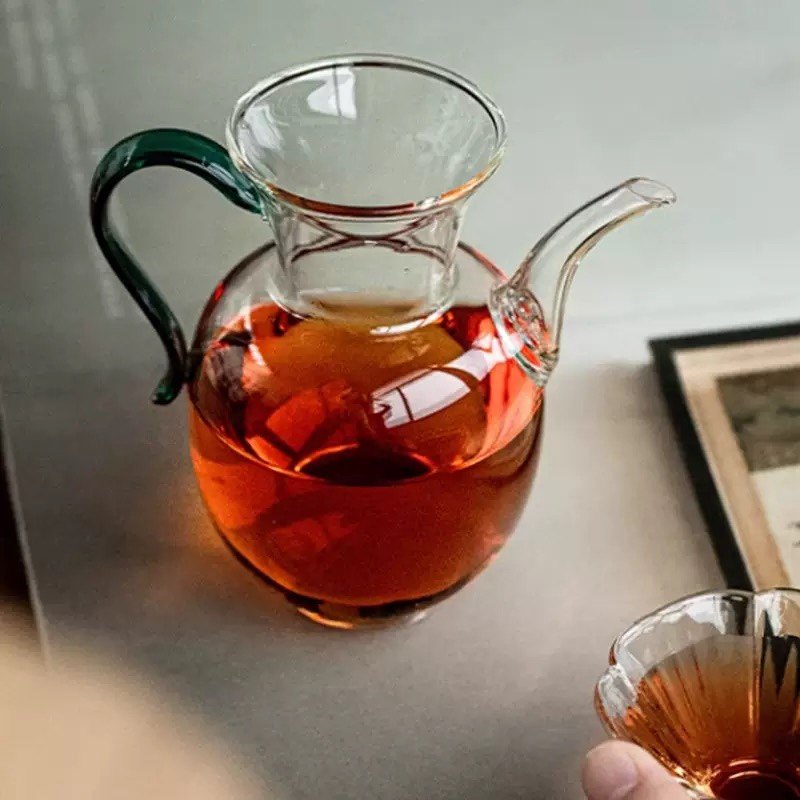 手工仿宋玻璃茶壶日式执壶耐热玻璃带过滤网酒壶泡茶壶烧水壶小号,餐饮具,茶壶,淘宝优惠券,粉丝福利购,淘宝优惠卷