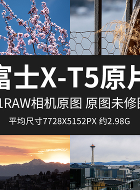 富士X-T5原片原图RAW+JPG相机直出图未修图练习修图参考素材图片