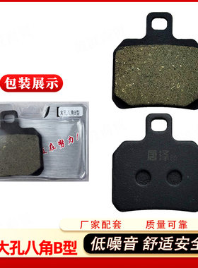 唐泽大孔八角b型原厂刹车片前后轮低噪音舒适安全配件抗磨强适用