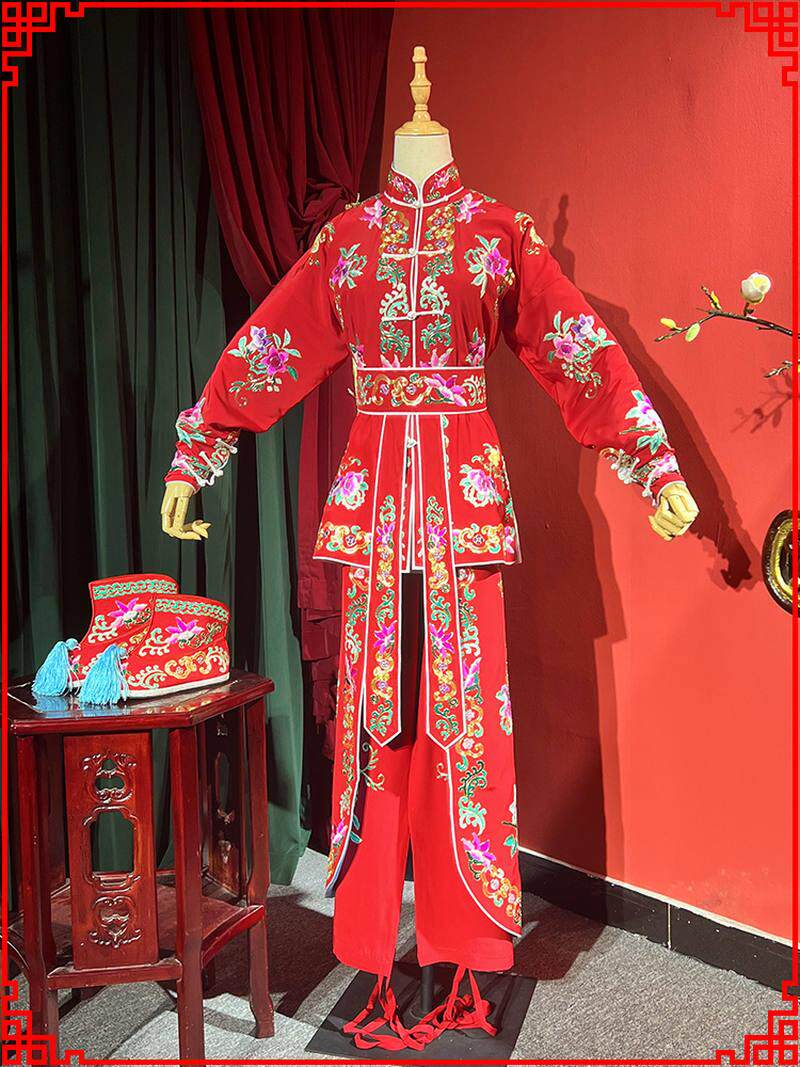 手绣武旦衣 雏凤凌空杨排风战衣战裙专业京剧戏曲服装武旦打衣裤