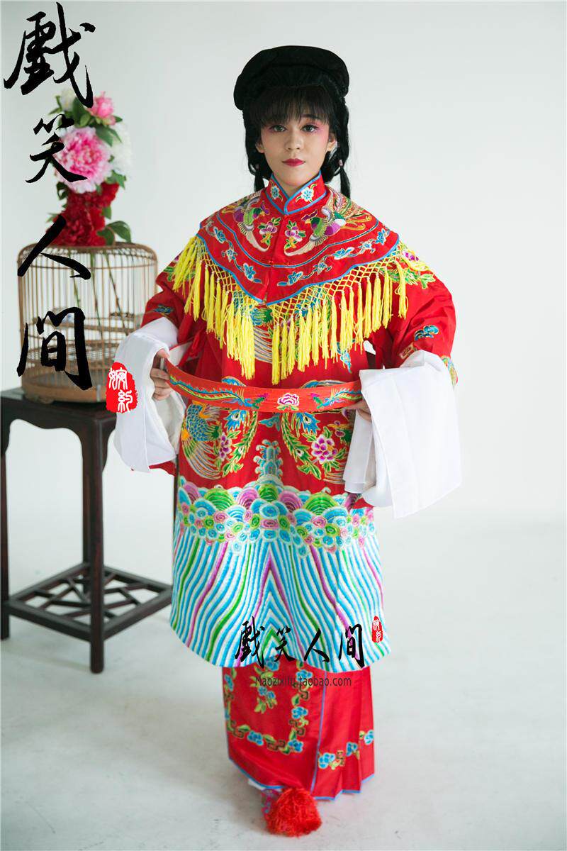 十团凤改良女蟒公主娘娘衣服 戏曲戏服贵妃醉酒 越剧京剧戏曲帽子