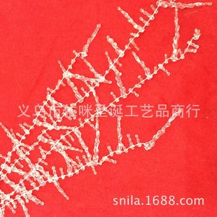 庆 珠链圣诞圣诞节 塑料装 饰品电镀AB连线珠链冰条
