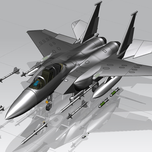 F15EX航模战斗机高级仿真飞机数模型成品三维立体文件多格式转换