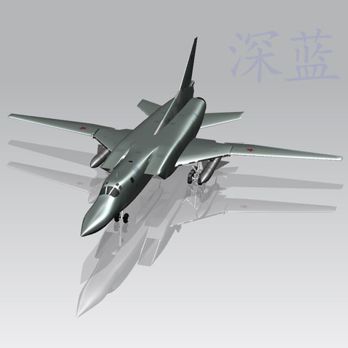 图22M3轰炸机高仿真飞机航模型UG/MAX三维立体文件多种格式可转换