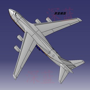 CATIA安124运输机飞机数模三维立体设计文件多种格式可转换