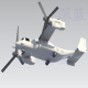 可转换 22鱼鹰飞机数字航模型三维立体设计文件多种格式
