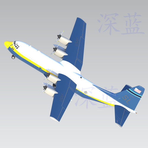 C130运输机仿真飞机数航模型三维立体设计文件多种格式可转换