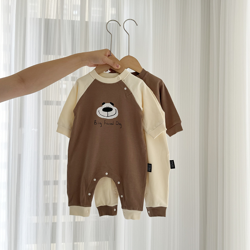 超萌ins风保暖卡通长袖连体哈衣