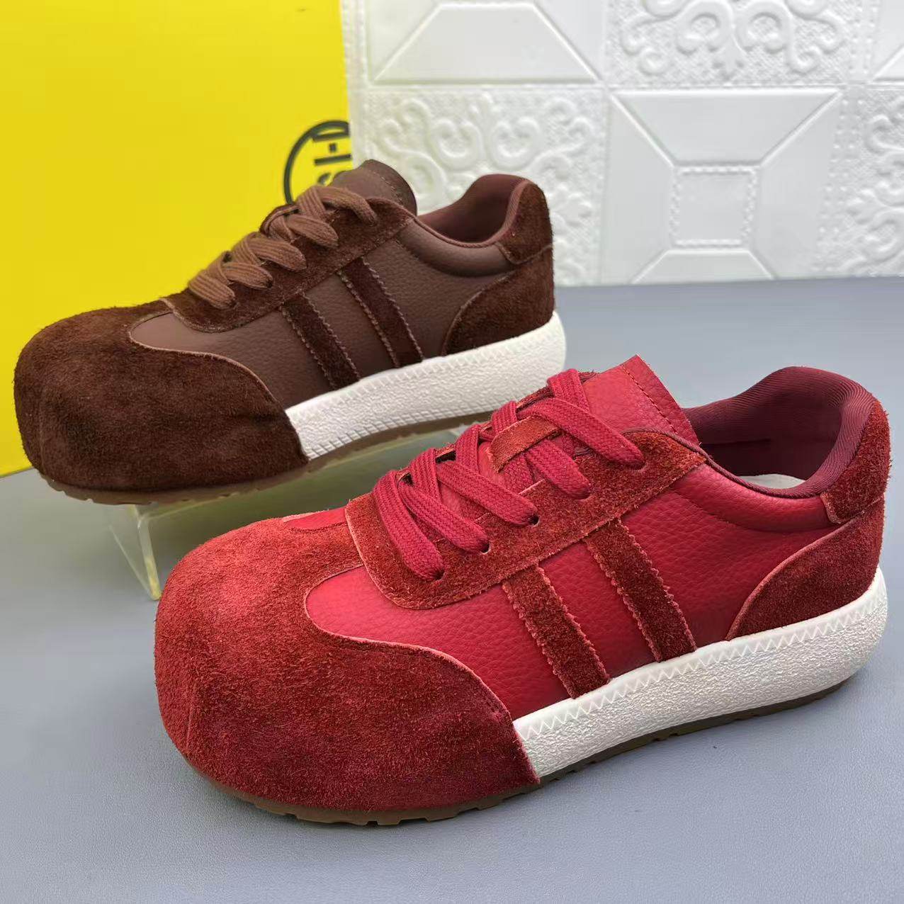 奥莱撤柜处理时尚休闲真皮德训女鞋高品质新款防滑耐磨系带单鞋清,女鞋,德训鞋,淘宝优惠券,粉丝福利购,淘宝优惠卷