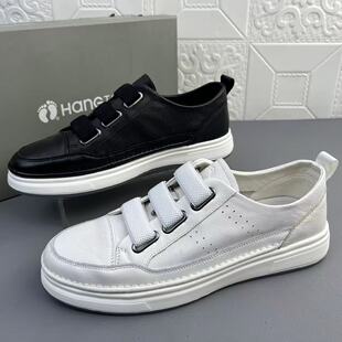 皮鞋 软底软面单鞋 清 真皮新款 奥莱撤柜处理日常休闲头层牛皮男板鞋